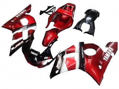 1998-2002 Yamaha YZF 600 R6 Motorcycle Fairings - Red White Glossy Black Canada