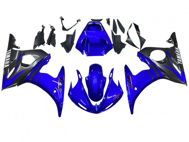2006-2009 Yamaha YZF R6S Motorcycle Fairings - Blue Black Canada