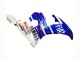 2006-2009 Yamaha YZF R6S Motorcycle Fairings - White Blue Fiat Motul Kastinee Canada
