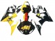 2006-2009 Yamaha YZF R6S Motorcycle Fairings - Yellow Red Glossy Black 46 Canada