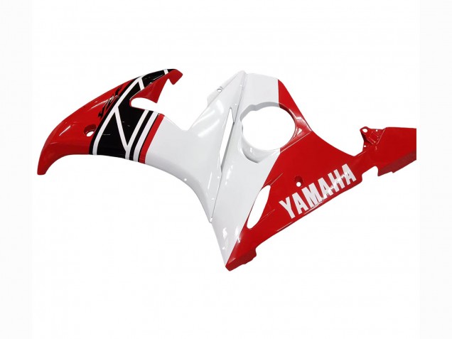 2006-2009 Yamaha YZF R6S Motorcycle Fairing - White Red Glossy Black Canada