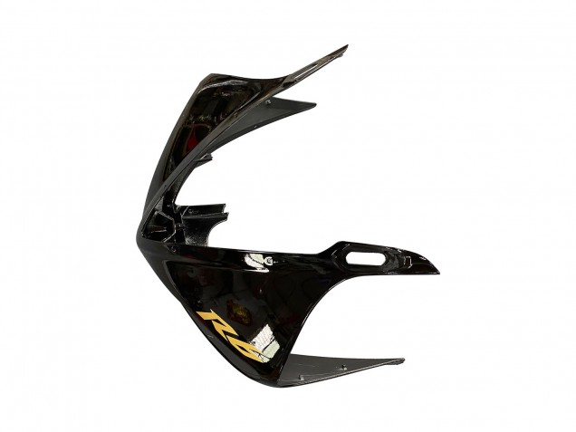 2006-2009 Yamaha YZF R6S Motorcycle Fairings - Glossy Black Matte Black Gold Decals Canada