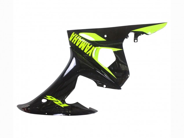 2006-2009 Yamaha YZF R6S Motorcycle Fairings - Glossy Black Neon Yellow Canada