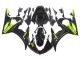 2006-2009 Yamaha YZF R6S Motorcycle Fairings - Glossy Black Neon Yellow Canada