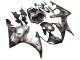 2006-2009 Yamaha YZF R6S Motorcycle Fairings - Grey Matte Black Geometric Canada