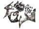 2006-2009 Yamaha YZF R6S Motorcycle Fairings - Grey Matte Black Geometric Canada