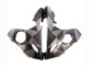 2006-2009 Yamaha YZF R6S Motorcycle Fairings - Grey Matte Black Geometric Canada