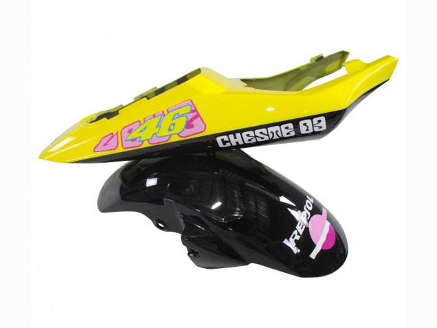 2006-2009 Yamaha YZF R6S Motorcycle Fairings - Yellow Pink Glossy Black Rossi Repsol 46 Canada