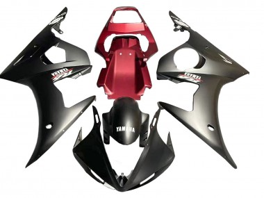 2006-2009 Yamaha YZF R6S Motorcycle Fairing - Red Matte Black Canada