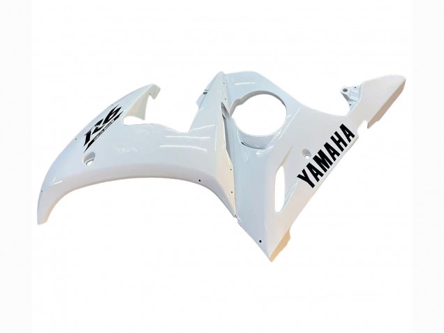 2003-2004 Yamaha YZF R6 Motorcycle Fairings - White Black Decals Canada