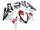 2006-2009 Yamaha YZF R6S Motorcycle Fairings - White Red Glossy Black Motul Canada