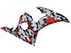 2006-2009 Yamaha YZF R6S Motorcycle Fairings - Black Red Grey Camouflage Canada