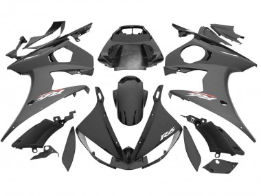 2006-2009 Yamaha YZF R6S Motorcycle Fairings - Glossy Black Matte Black Canada