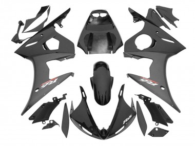 2006-2009 Yamaha YZF R6S Motorcycle Fairings - Glossy Black Matte Black Canada