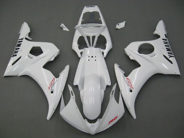 2006-2009 Yamaha YZF R6S Motorcycle Fairings - White Canada