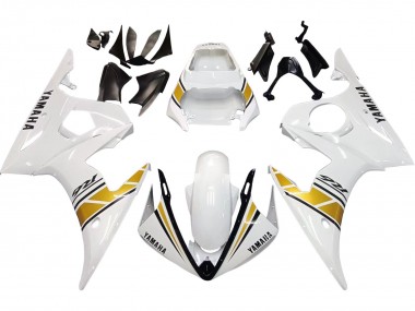 2006-2009 Yamaha YZF R6S Motorcycle Fairings - White Gold Canada