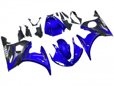 2005 Yamaha YZF 600 R6 Motorcycle Fairings - Glossy Blue Black Canada