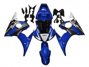 2005 Yamaha YZF 600 R6 Motorcycle Fairings - Blue White Black Yamalube Canada