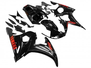 2005 Yamaha YZF 600 R6 Motorcycle Fairings - Black Red Canada