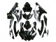 2006-2007 Yamaha YZF 600 R6 Motorcycle Fairings - Glossy Black Matte Black White Motul Michelin Canada