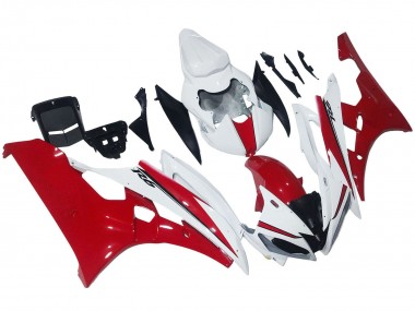 2006-2007 Yamaha YZF 600 R6 Motorcycle Fairings - White Red Canada