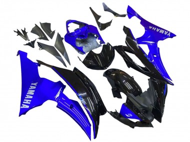 2008-2016 Yamaha YZF 600 R6 Motorcycle Fairings - Blue Glossy Black Canada