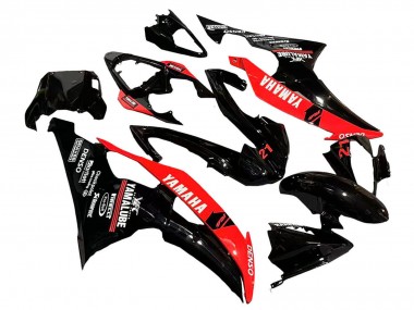 2008-2016 Yamaha YZF 600 R6 Motorcycle Fairings - Red Glossy Black DENSO Yamalube 21 Canada