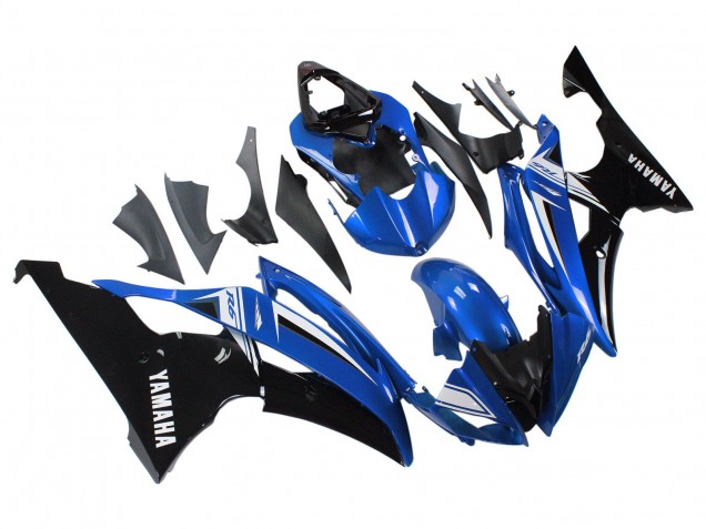 2008-2016 Yamaha YZF 600 R6 Motorcycle Fairings - White Blue Glossy Black Canada