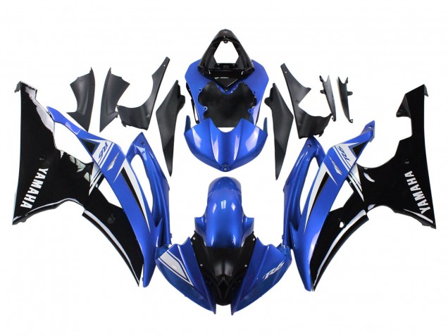 2008-2016 Yamaha YZF 600 R6 Motorcycle Fairings - White Blue Glossy Black Canada