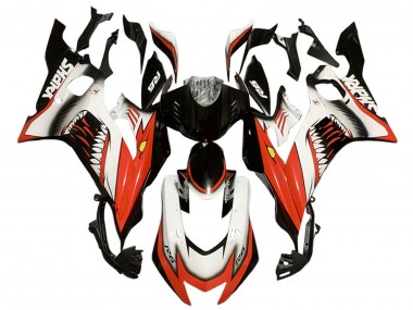 2017-2023 Yamaha YZF 600 R6 Motorcycle Fairings - White Red Black Shark Canada