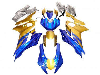 2017-2023 Yamaha YZF 600 R6 Motorcycle Fairings - Gold Blue Canada