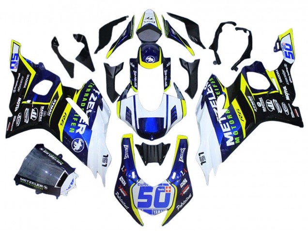 2017-2023 Yamaha YZF 600 R6 Motorcycle Fairings - White Yellow Blue Canada