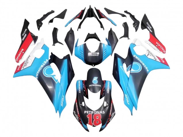 2017-2023 Yamaha YZF 600 R6 Motorcycle Fairings - White Blue Red Black Petronas 18 Canada