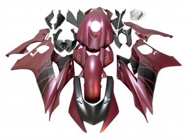 2017-2023 Yamaha YZF 600 R6 Motorcycle Fairings - Maroon Red Matte Black Canada