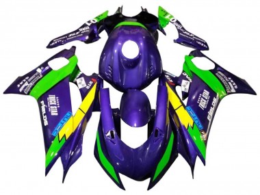 2017-2023 Yamaha YZF 600 R6 Motorcycle Fairings - Green Purple Yellow Black Trick Star Canada