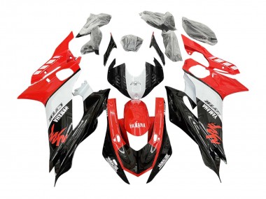 2017-2023 Yamaha YZF 600 R6 Motorcycle Fairings - White Red Black GYTR Yamalube Canada