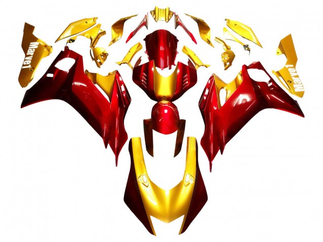 2017-2023 Yamaha YZF 600 R6 Motorcycle Fairings - Gold Red Canada