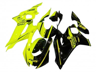 2017-2023 Yamaha YZF 600 R6 Motorcycle Fairings - Neon Yellow Glossy Black Split Canada