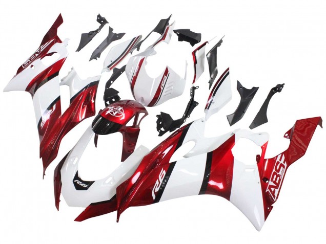 2017-2023 Yamaha YZF 600 R6 Motorcycle Fairings - White Red Black Canada