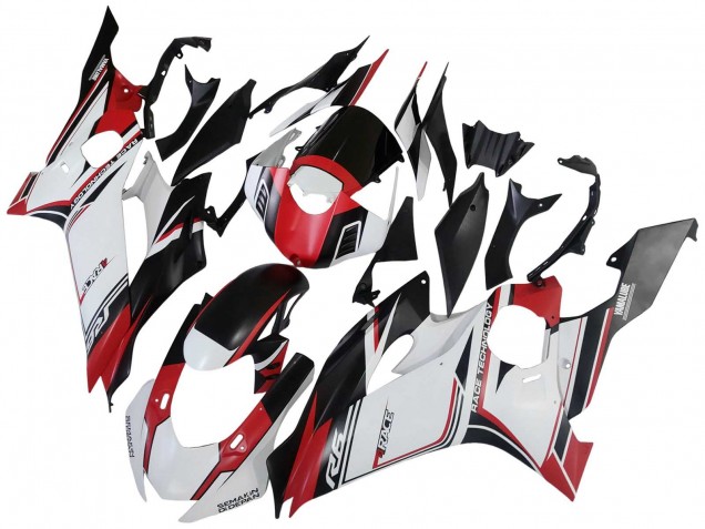 2017-2023 Yamaha YZF 600 R6 Motorcycle Fairings - White Red Black Semakin Didepan Canada