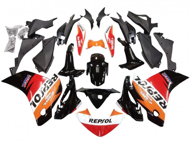 2011-2015 Honda CBR250RR Motorcycle Fairings - Orange White Red Black Glossy HRC Repsol Canada