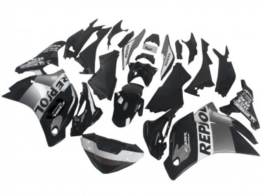 2011-2015 Honda CBR250RR Motorcycle Fairings - Silver White Glossy Black Repsol Canada