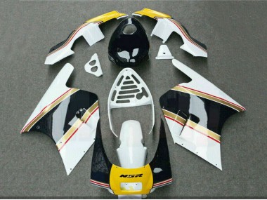 1988-1989 Honda NSR250R Motorcycle Fairings - White Yellow Gold Glossy Black Canada