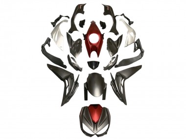 2014-2019 Kawasaki Z1000 Motorcycle Fairings - Silver Red Matte Black Canada