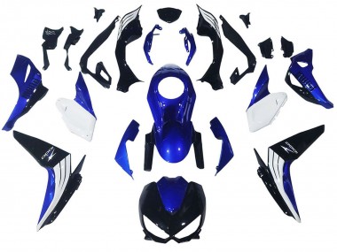 2014-2019 Kawasaki Z1000 Motorcycle Fairings - White Blue Black Canada