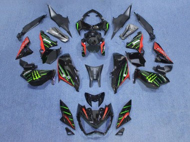 2013-2018 Kawasaki Z800 Motorcycle Fairings - Black Red Green Canada