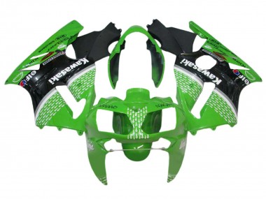 2002-2006 Kawasaki ZX12R Motorcycle Fairings - Green Black White Canada