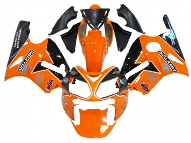 2002-2006 Kawasaki ZX12R Motorcycle Fairings - Orange Yellow Black Elf Maxton Canada