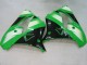 2000-2001 Kawasaki ZX9R Motorcycle Fairings - Green Silver Black Canada