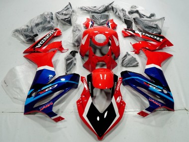 2019-2020 Honda CBR650R Motorcycle Fairings - Red White Blue Glossy Black HRC Canada